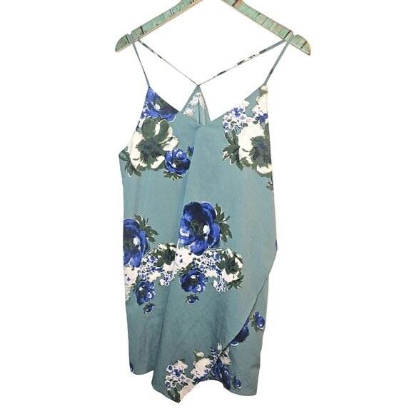 Intimately Free People Cascades Floral Halter Mini Slip Assymetrical Dress, M - Picture 3 of 10